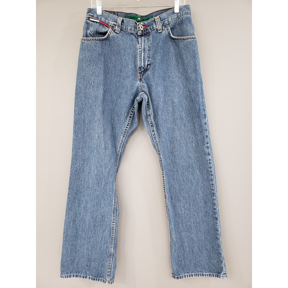 Vintage Y2K‎ Tommy Hilfiger Jeans Mens 32x32 Straight 100% Cotton 2004 90S LOOSE